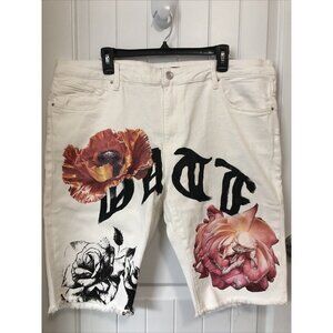 Embellish Denim Shorts